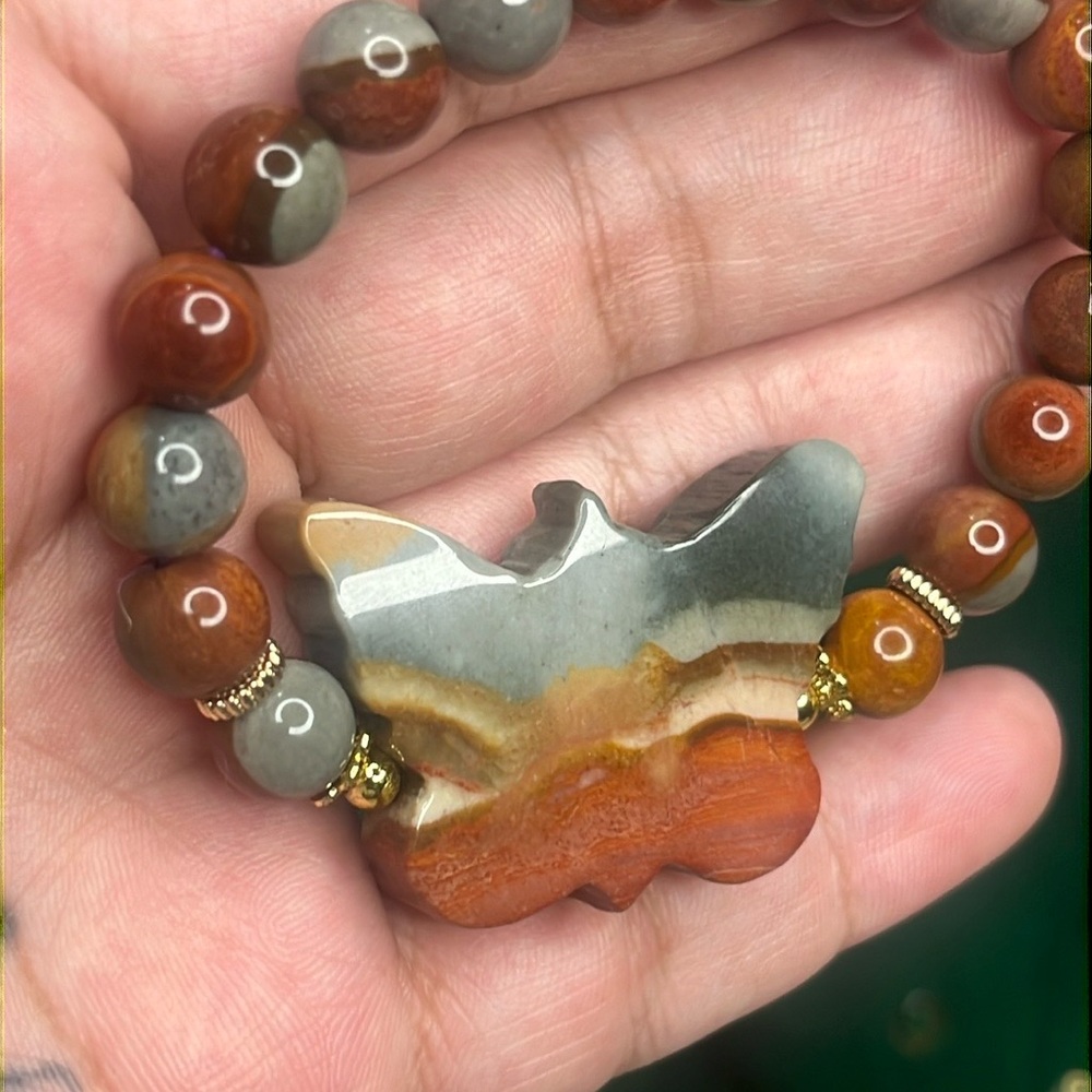 Polychrome Yinglong Carving Bracelet - Picture 14 of 16